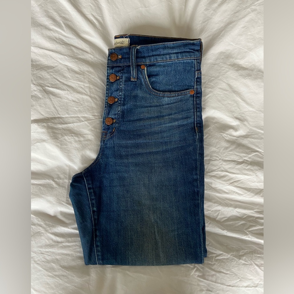 Madewell Perfect Vintage Crop Jean Button Front